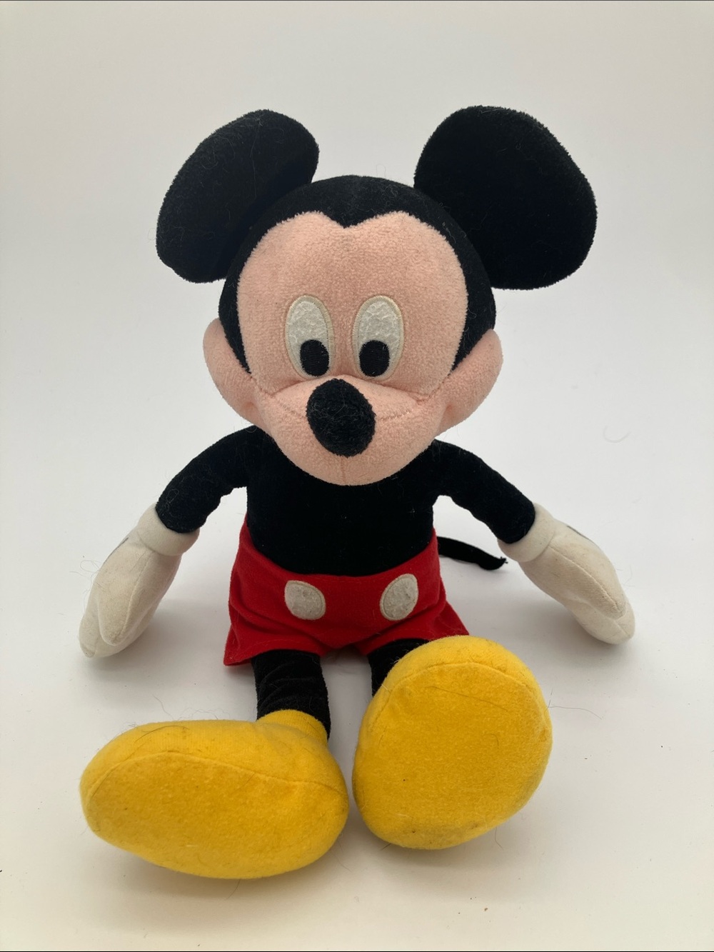 Disney Classic Mickey Mouse Plush Stuffed Animal Toy Red Shorts Yellow Shoes